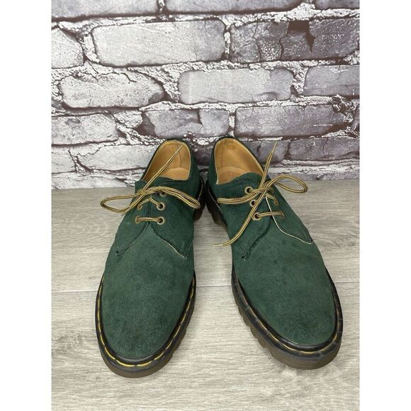 Doc Dr. Martens Green Suede Leather Oxfords Shoes Men’s Sz 10M US/43EU England main image 6